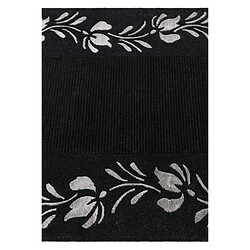 Vidal Tapis de couloir en laine 401x89 noir Darya pas cher