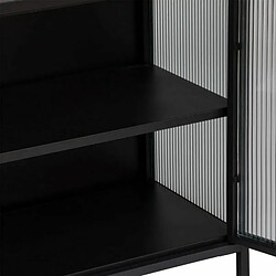 Acheter Atmosphera, Createur D'Interieur Buffet Aldir 2 portes en verre Noir - ATMOSPHERA