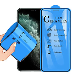 Wewoo Film de verre trempé de céramique à pleine couverture de colle 2,5D pour iPhone X / XS / 11 Pro