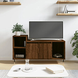 vidaXL Meuble TV Chêne marron 100x35x55 cm Bois d'ingénierie