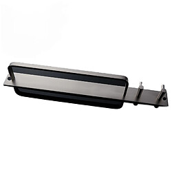 Universal Porte-serviettes en alliage d'aluminium noir Porte-serviettes brossé Suspensions Installation murale Accessoires de toilette Porte-serviettes de salle de bains Rail Single 40cm |