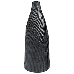 Beliani Vase décoratif FLORENTIA fait à la main Céramique 50 cm Noir