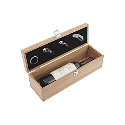 Aubry Gaspard Coffret pour bouteille de vin avec accessoires.