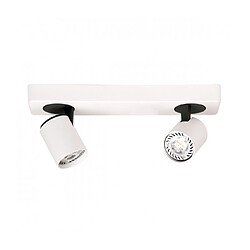 Luminaire Center Elvira Spot - 14 cm - Blanc Sable/Noir Sable