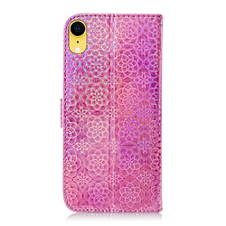 Avis Wewoo Housse Coque Pour l'iPhone XR couleur solide boucle magnétique coloré horizontale étui en cuir PU avec titulaire et fentes cartes et portefeuille et lanière rose