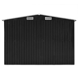 Avis vidaXL Abri de jardin Anthracite 257x990x181 cm Acier galvanisé