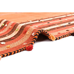 Vidal Tapis de laine 200x149 orange Jajim