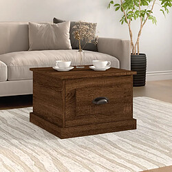 vidaXL Table basse Chêne marron 50x50x35 cm Bois d'ingénierie