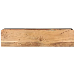 Avis vidaXL Meuble TV 130x30x45 cm Bois d'acacia massif