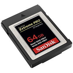 Avis Carte SanDisk Extreme PRO CFexpress Type B - SANDISK - 64 Go - Jusqu'à 1 700 Mo/s - Pour vidéos en 4K RAW