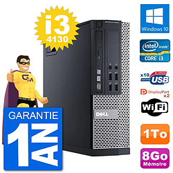 PC Dell 9020 SFF Intel Core i3-4130 RAM 8Go Disque Dur 1To Windows 10 Wifi - Occasion