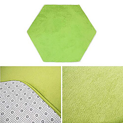 Avis doux corail polaire enfants tente tapis tapis coussin coussin de chambre - vert hexagonal