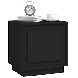 Avis vidaXL Table de chevet noir 44x35x45 cm bois d’ingénierie