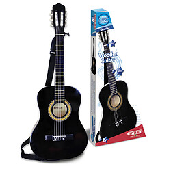 Bontempi Guitare classique noire en bois 93 cm