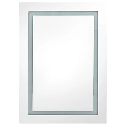 Avis vidaXL Armoire de salle de bain à miroir LED 50x13x70 cm