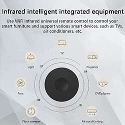 Avis SANAG Telecommande Infrarouge Intelligente Ir, Telecommande Infrarouge Wifi, Smart Home Center, Compatible Avec Alexa, Google Home, Convient Pour Tv, Dvd, Climatiseur, Appareils electromenagers Ir