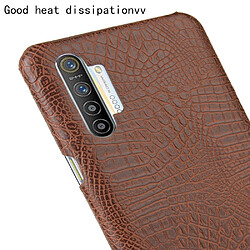 Wewoo Coque Rigide Pour caisse de PC + PU Crocodile antichoc à texture OPPO Realme XT / X2 / K5 Marron pas cher