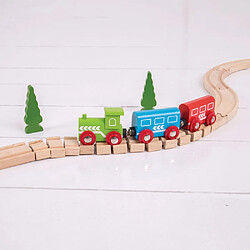 Bigjigs Toys Bigjigs Rails - Crazy Track Rails flexible en bois pas cher