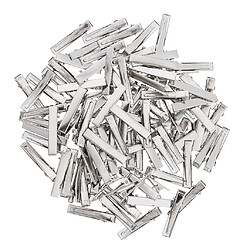 50x Fer Plat Simple Broche Canard Alligator Pinces à Cheveux Bricolage Arcs 50pcs 6x55mm