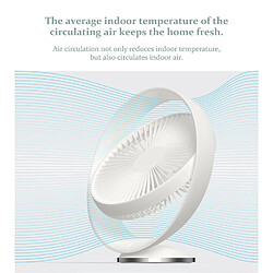 Universal Ventilateur de bureau Circulation de l'air Rechargeable Électrique Air naturel Rechargeable USB 12 pouces Angle réglable pas cher