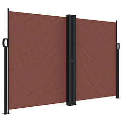 vidaXL Auvent latéral rétractable marron 160x1200 cm