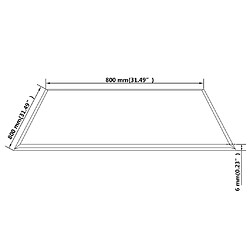 Avis vidaXL Dessus de table carré en verre trempé 800 x 800 mm