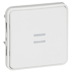 bouton poussoir lumineux - legrand plexo 55 - blanc artic - composable