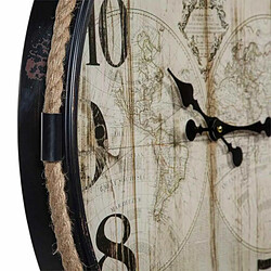 Acheter Horloge Murale Alexandra House Living Noir Fer Bois MDF 69 x 2 x 64 cm