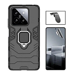 NIS Kit Gel Film Full Cover Avant + Couverture + Support Voiture L Xiaomi 14 - Noir