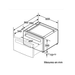 Socle avec tiroir pour sèche-linge - WTZPW20D - BOSCH pas cher