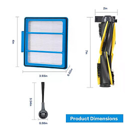 Acheter AD 21Pcs Pièces De Rechange pour Requin QI R101AE (RV1001AE), QI R101 (RV1001) Robot Aspirateur, Kit D'accessoires