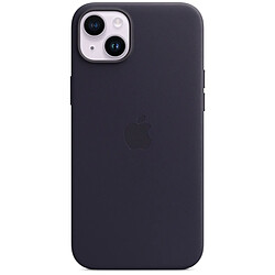 Avis Coque en cuir avec MagSafe pour Apple iPhone 14 Plus Encre violette