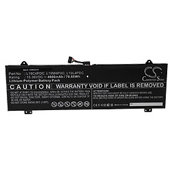 vhbw Batterie compatible avec Lenovo Yoga 14C 2021, 14C ITL 2021, 7 14, 7 14 ITL5 ordinateur portable (4600mAh, 15,36V, Li-polymère)