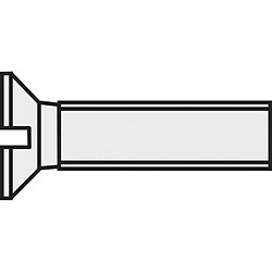 Vis à tête fraisée TOOLCRAFT 839956 10 pc(s) M3 30 mm tête fraisée plat plastique, Polyamide DIN 963