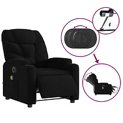 Acheter vidaXL Fauteuil de massage inclinable électrique Noir Tissu