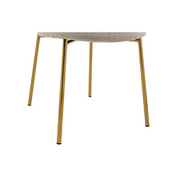 Lot de 2 chaises en tissu et métal doré - Beige - ASTRENA de Pascal Morabito pas cher