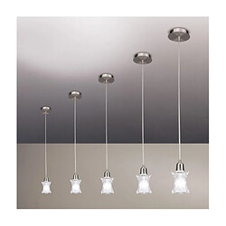 Luminaire Center Suspension Alaska Nickel satiné