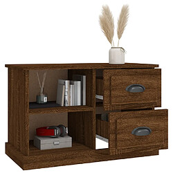 Acheter vidaXL Meuble TV chêne marron 73x35,5x47,5 cm bois d'ingénierie