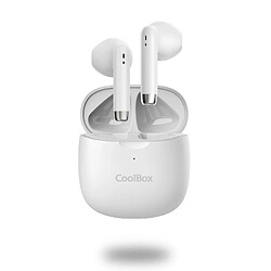 Acheter Casques avec Microphone CoolBox COO-AUB-TWS01 Blanc