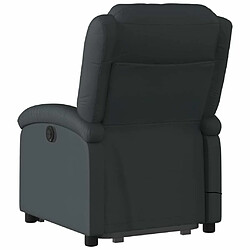 Acheter Maison Chic Fauteuil Relax pour salon, Fauteuil inclinable de massage électrique noir cuir véritable -GKD57130