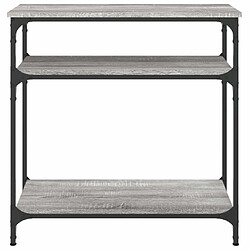 Acheter Maison Chic Table console | Meuble d'entrée | Table d'appoint sonoma gris 75x29x75 cm bois d'ingénierie -GKD41171