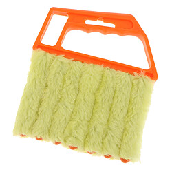 vénitien store volet brosse climatiseur fenêtre dépoussiéreur manche orange + brosse jaune