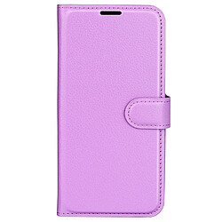 Etui en PU texture litchi avec support, violet pour votre Nokia G11/G21