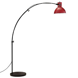 Avis vidaXL Lampadaire 25 W rouge délavé 150 cm E27