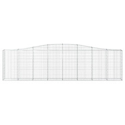 Avis vidaXL Paniers à gabions arqués 10 pcs 400x30x100/120 cm Fer galvanisé