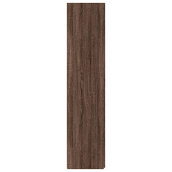 Acheter vidaXL Buffet haut chêne marron 70x42,5x185 cm bois d'ingénierie