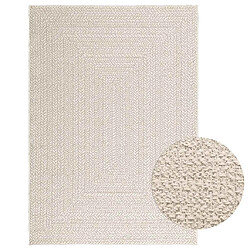 vidaXL Tapis ZIZUR crème 120x170 cm aspect de jute intérieur extérieur