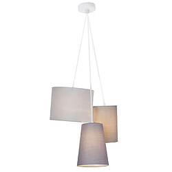 Brilliant (Lighting) BRILLIANT Lustre - suspension 3 lumieres métal et textile - TRIAL