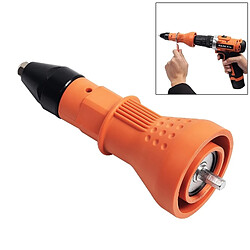 Wewoo Foret 220V Électrique Rivet Nut Gun Perceuse Sans Fil Rivetage Adaptateur Outil (Orange)