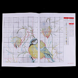 Animaux Oiseaux Estampés Kits Point de Croix Dimensions pour Adultes 29 x 37cm 14CT pas cher